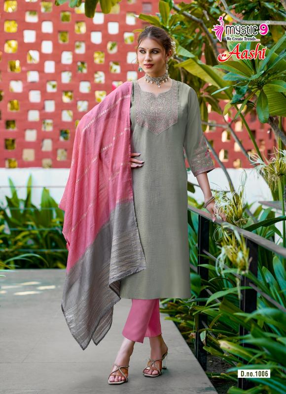 Mystic9 aashi vol 1 designer kurti wholesalers in jaipur
